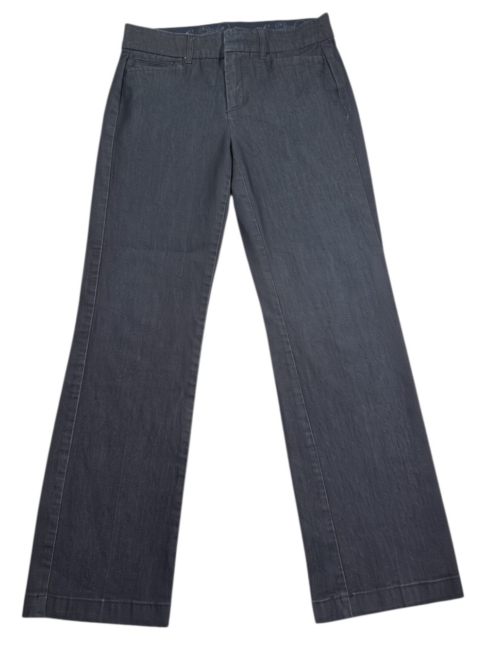 JM Collection 6P Petite Wide-Leg Jeans Trousers Pants Dark Wash Stretch Cotton